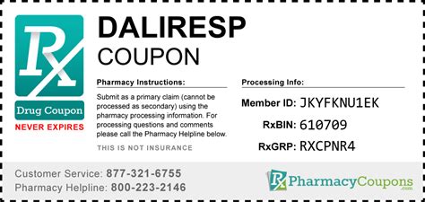 daliresp manufacturer coupon